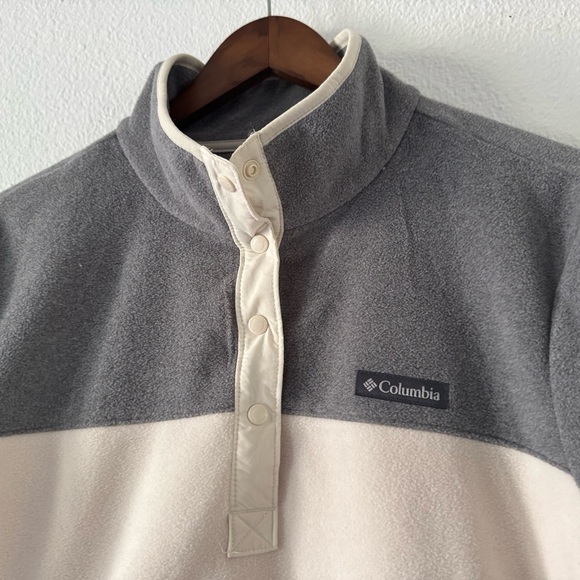 Columbia Women's Benton Springs Half Snap Pullover Chalk City Grey XL - Picture 5 of 15